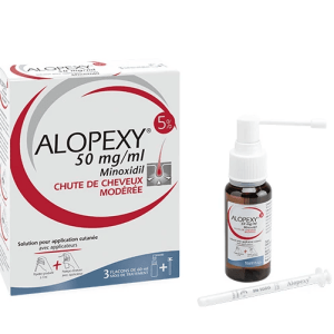 alopexy 5 minoxidil prix maroc (3 × 60 ml) Original – France
