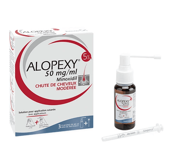 alopexy 5 minoxidil prix maroc (3 × 60 ml) Original – France