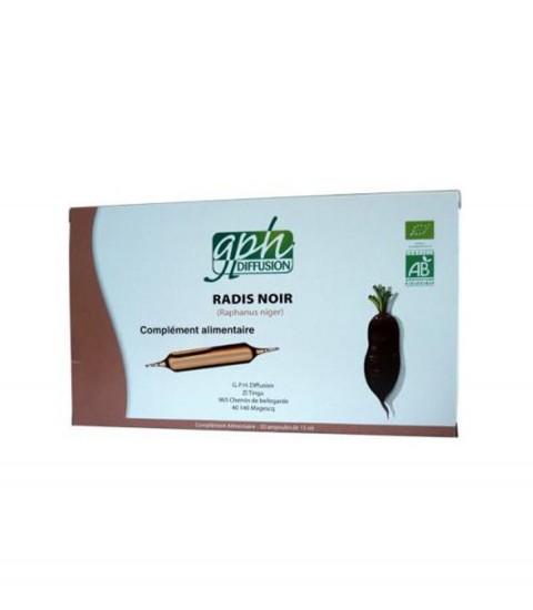 RADIS NOIR BIO 20 AMPOULES DE 15ML