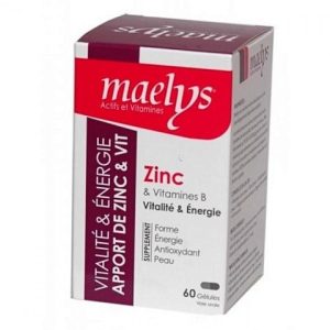 ZINC & VITAMINES B VITALITÉ 60 GÉLULES
