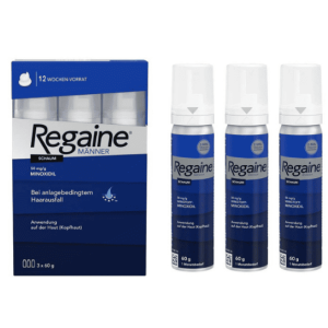 Regaine Mousse Minoxidil 5% – Traitement Efficace contre la Chute de Cheveux au Maroc
