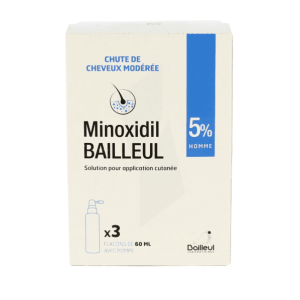 Minoxidil Bailleul 5% au Maroc : Solution efficace contre la chute des cheveux (original-france)