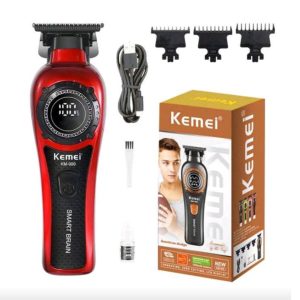 Kemei KM-999 – Tondeuse de finition rechargeable avec écran LED