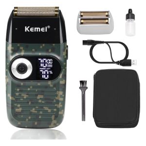 Kemei KM-2027 – Rasoir électrique rechargeable à grille
